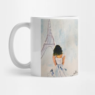 Girl in Paris Mug